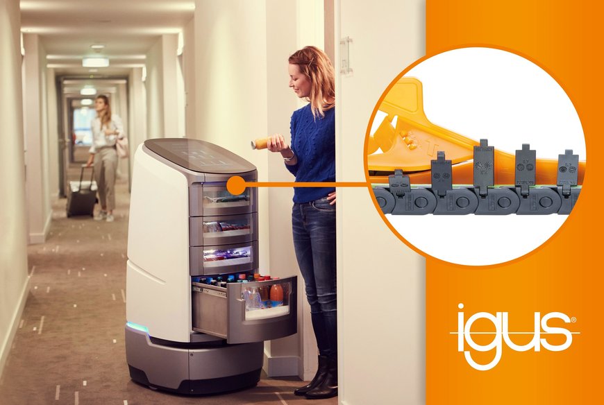 igus Cable Carriers Promote Efficiency in Autonomous Hospitality Robot 