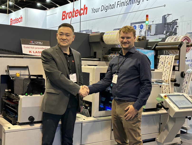 Brotech Launch Advanced Varnish Embellishment Module Featuring Xaar 2002 Printhead at Labelexpo Americas 2024