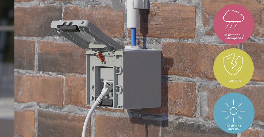 METZ CONNECT IP44 is made For surface-mounted and flush-mounted installation in harsh environments