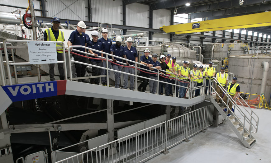 Highest-performing glass non-woven production line starts up at the USA plant